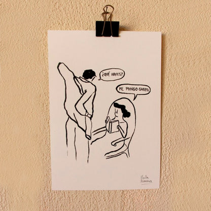 Print de Flavita Banana A4 - "Me pongo guapa"