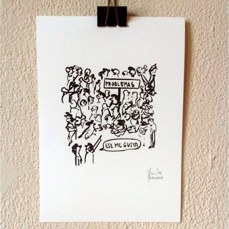 Print de Flavita Banana A4 - "Problemas"