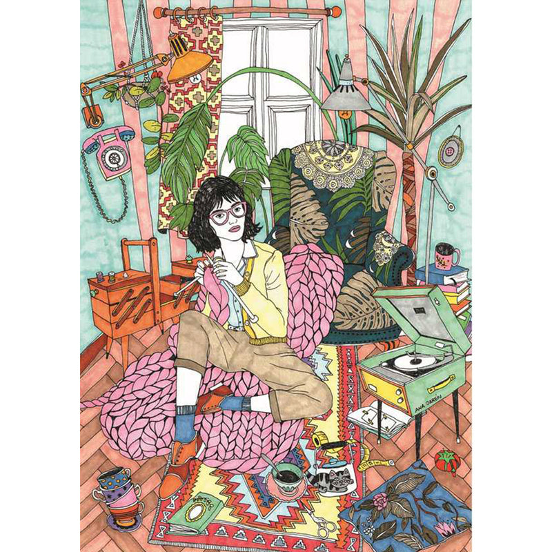 Print de Ana Jarén A4 - "Sewing time"