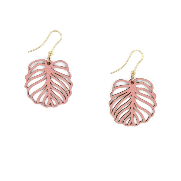 Pendientes reversibles Materia Rica - Stripped Leaf Day
