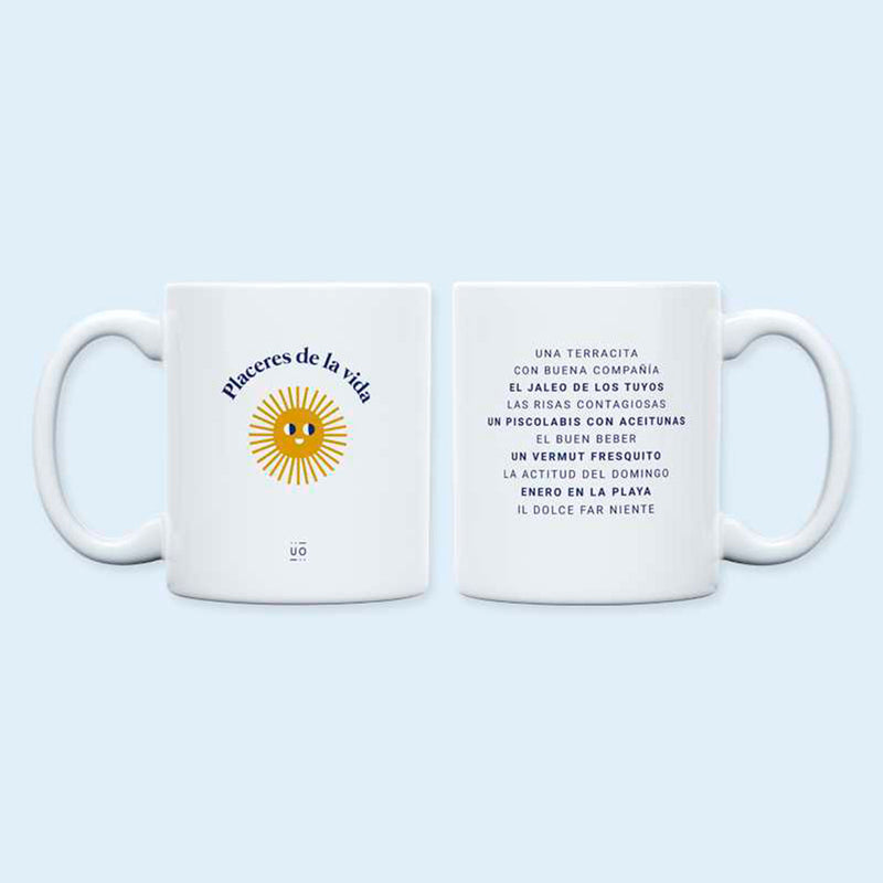 Taza - "Placeres de la vida"