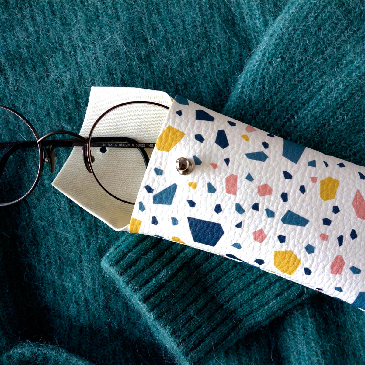 Funda de gafas Ecke - Terrazo mostaza