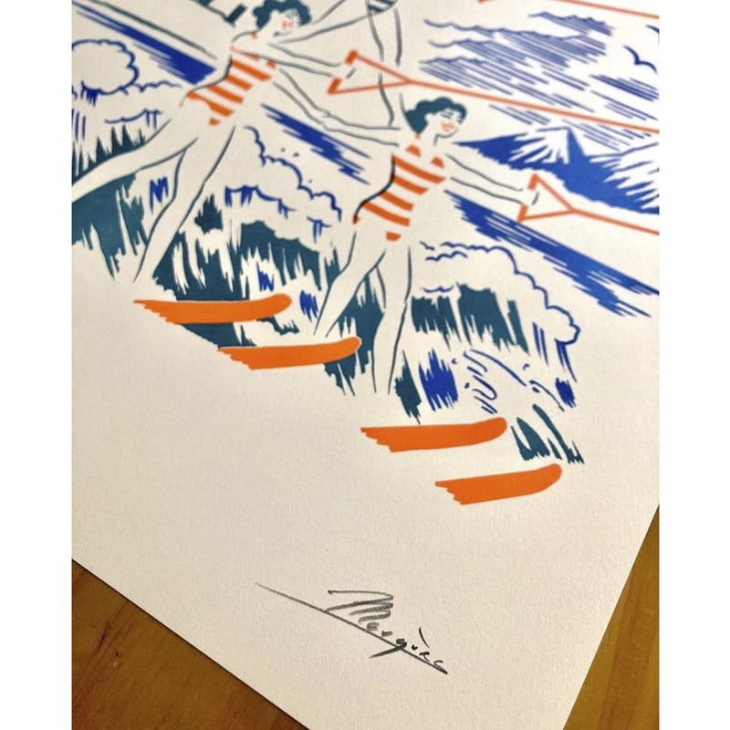 Print de El Marqués A3 - "The Tiki Surf"