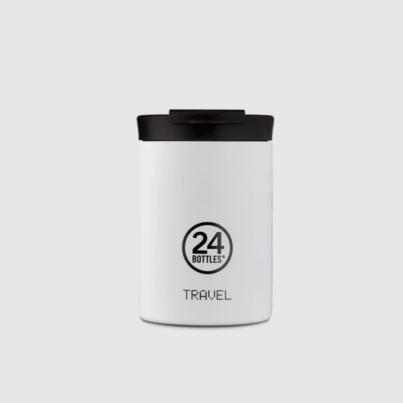 Taza de viaje de acero inoxidable 350 ml 24Bottles- Ice White