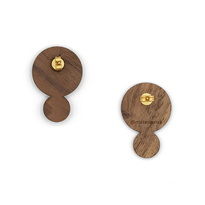 Pendientes Materia Rica - Two circles & a bar