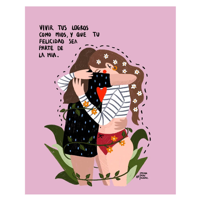 Print de Pesadaperoalegre A4 - "Vivir tus logros"